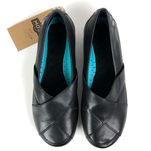Mozo Sport Leather Slip-On Black Flat - Picture 5 of 12